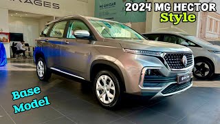 MG Hector Style 15L MT Mja Hi aa gya ❤️ MG Hector Base Model 2024 [upl. by Lledor]