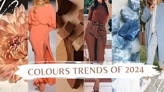 Color Trends Of 2024  Colours That Are Going To Rule 2024  Fashion Colours Of 2024 [upl. by Duane]