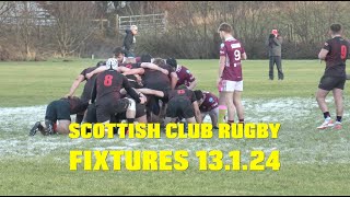 SCOTTISH CLUB RUGBY FIXTURES  13124 [upl. by Sutphin341]