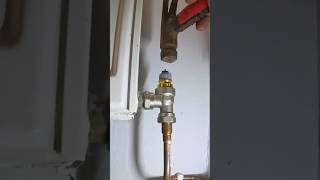 How to fix a radiator not getting hot Check the valve and give it a tap plumbing diy howto [upl. by Shani]