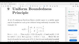 Uniform boundedness principle [upl. by Namsu]