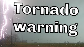 Tornado warning near Fort Campbell Kentucky 120923 [upl. by Euqinwahs]