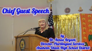 CTS Diwali Kondattam 2024Speech by Our Chief Guest Dr Renae Bryant AUHSD [upl. by Ateekal]