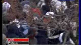 Gang muggings and beatings during 2006 Paris student protest [upl. by Ydnew]