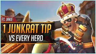 1 JUNKRAT TIP vs EVERY HERO ft Jake 2020 [upl. by Gosselin339]