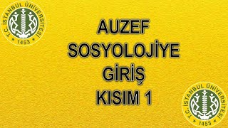 SOSYOLOJİYE GİRİŞ  KISIM 1  ÇIKMIŞ SESLİ SORULARI  AUZEF AÖF [upl. by Hgeilyak]