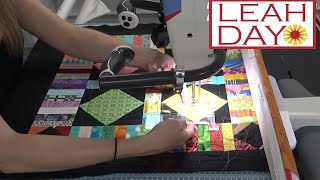 Free Motion Quilting and Ruler Quilting on a Longarm Machine [upl. by Meda]