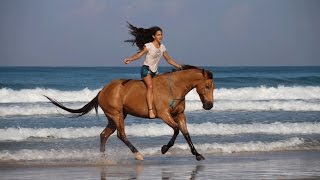 2016 riding tackless on the beach [upl. by Cahilly]