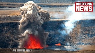 Hawaii Volcano Fresh Warning as Summit Crater EXPLODES for SECOND TIME in a Week [upl. by Yrallih]