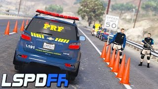 GTA V  MOD POLICIA  MEGA BLITZ POLICIAL COM POLICIA RODOVIÁRIA FEDERAL  PRF   EP 210 [upl. by Zarger]