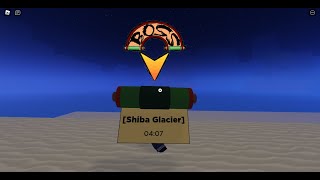 Shiba Glacier Boss Fight Location  Full Fight  Shindo Life [upl. by Philpot453]