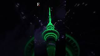 New Zealand Rings in New Year with Fireworks  Subscribe to Firstpost [upl. by Artapoelc]