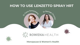 How to use Lenzetto spray HRT [upl. by Yffub714]