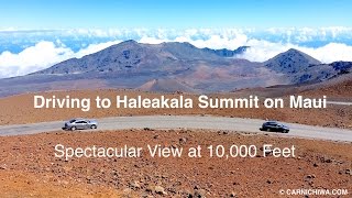 Driving to Haleakala Summit 10000 Feet  Maui Hawaii  CarNichiWacom [upl. by Octavian]