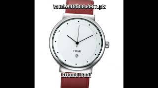 TOMI T091 Mens Watch Round Dial Date Quartz [upl. by Angelita]