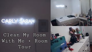 clean my room with me  room tour  Carly Sarah [upl. by Avril]