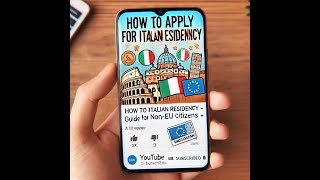 How to Apply for Italian Residency as a NonEU Citizen Complete Guide [upl. by Tatianas]