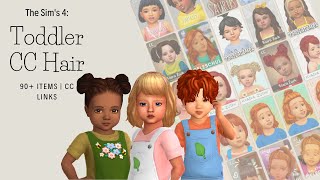 The Sims 4 Maxis Match Toddler CC Hair  90 Items  CC Links [upl. by Northrop]