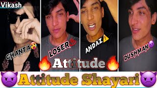 Attitude Shayari♨️ Attitude Shayari Video👿 Shayari Video Status❤️‍🔥 Motivation Vikash 047 [upl. by Mable]