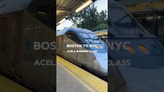 Trip Review on America’s Fastest Train  The Acela Express Business Class from Boston to New York🚆 [upl. by Debbie]