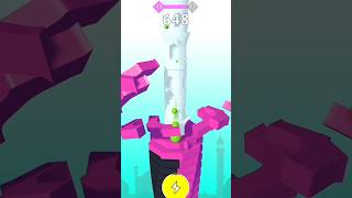 Stack bounce funny gameplay 😝shorts games puzzlegame [upl. by Hinkel]