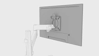 Lima Monitor Arm  Installation Guide Animation [upl. by Anna-Maria791]