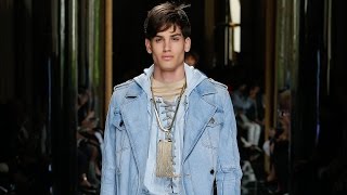 Balmain SpringSummer 2017 Menswear Show [upl. by Methuselah749]