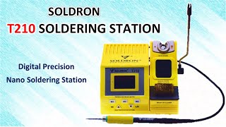 SOLDRON T210 SOLDERING STATION  T210  Nano Soldering Station [upl. by Arlette401]