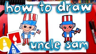 How To Draw Uncle Sam Cartoon [upl. by Ruscher]