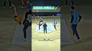 Powerful short 🏏💪 Karan Ambala🔥💪 cricket tenniscricket cricketlover tenniscricketindia reels [upl. by Houston]