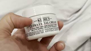 Kiehls Ultra Facial Cream 24Hour Daily Moisturizer Quick Review [upl. by Aneeles]