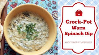 CrockPot Warm Spinach Dip Recipe [upl. by Derwood]