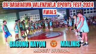 BAGONG NAYON 🆚 MALINIS  FINALS  MIDGET DIV SkBagbaguin Valenzuela sports fest 2024 [upl. by Allisirp306]