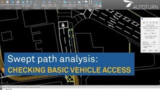 Swept path analysis Checking basic vehicle access [upl. by Levins]