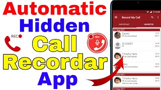 auto call recorder hide app । hide call recorder for android । hide call recording kaise kare [upl. by Lin]