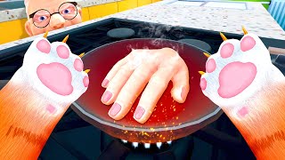 Cooking amp Eating Granny ALIVE  I Am Cat VR [upl. by Eatnhoj]