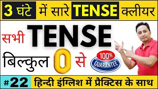 सभी 12 Tense आसानी से सीखो। Learn All Tenses in Hindi  All Tenses in English Grammar with Examples [upl. by Ibrik]