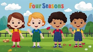 🌸🌞🌳❄️ Four Seasons Song for Kids  Fun amp Educational  Learn with Us 🎶 [upl. by Neelcaj]