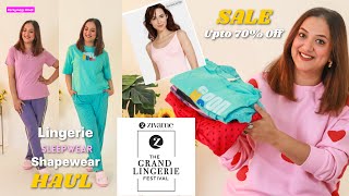 Zivame SALE Haul  Lingerie Shapewear Sleepwear Active Wear  GLF SALE upto 70 Off [upl. by Iliam394]