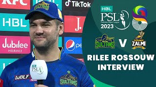 Rilee Rossouw Interview  Multan Sultans vs Peshawar Zalmi  Match 5  HBL PSL 8  MI2T [upl. by Polash]