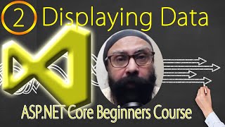 Displaying Data on a Page  Tutorial 2 ASPNET Core Course [upl. by Hallerson]