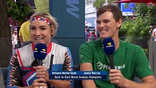 Jamie Murray and Bethanie Mattek Sands  US Open Now Interview [upl. by Esinrahs]