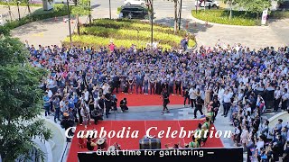 Cambodia Celebration in front of Supermarket [upl. by Iznekcam672]