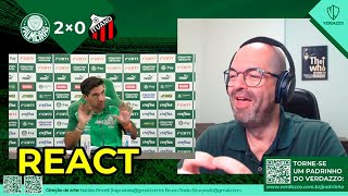 REACT  Coletiva Abel Ferreira  Palmeiras 2x0 Ituano [upl. by Rock937]