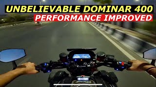 BAJAJ DOMINAR 400 HARD AND FAST RIDE REVIEW  STAGE 1 TUNNED [upl. by Sidnala932]