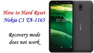 How to hard reset Nokia C1 TA1165 with PC [upl. by Slorac]