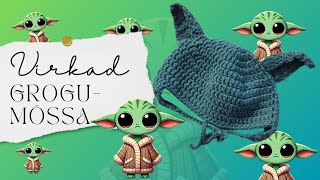 Virka Grogumössa  gratis mönster  tutorial [upl. by Ardnnaed]