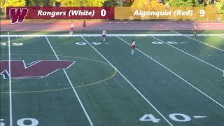 Westborough Rangers Field Hockey vs Algonquin  October 14 2020 [upl. by Nerok]