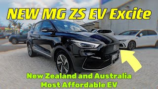 NEW MG ZS EV Excite 2023 InDepth Walkaround Interior Exterior  New Zealand and Australia [upl. by Handbook]