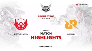 Bigetron Alpha vs RRQ Hoshi HIGHLIGHTS MPL ID S14  RRQ VS BTR ESPORTSTV [upl. by Cogswell]